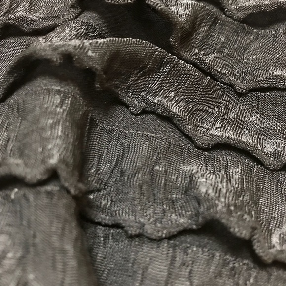 Ruffle Black Top - Picture 6 of 6